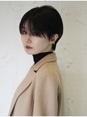 20代30代40代50代◎クールショート黒髪ハンサムショート