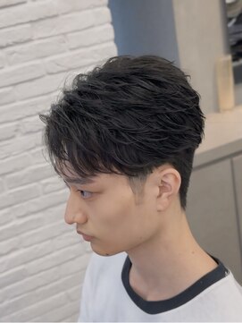 オーバルバイアピッシュ(OVARL by apish) アクティブショートメンズパーマフェザーショートシャドウパーマ