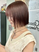 ヒビヲ 天神警固(HIBIO) ショートボブ切りっぱなしボブタッセルボブブリーチダブルカラー