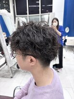 アッシュ 関内店(Ash) シャドウパーマ ナチュラル メンズスタイル