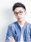 ビジカジ無造作ショートセミウエットワイルドツーブロックm 1