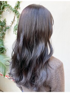 メイクス 表参道(MAKE'S omotesando) イメチェン/ネイビージュ/前髪うる艶ラベンダーイヤリングカラー