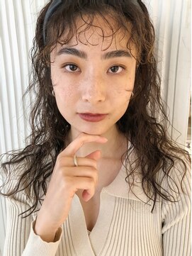 パーク(PAAQ) 【PAAQ田中】カーリーヘア×産毛バング