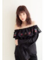 ステージ(STAGE) ペールベージュセクションカラーグラデーションカラー外ハネボブ