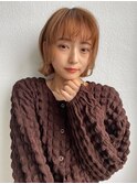 オレンジ　外ハネボブ　20代30代40代