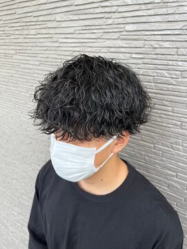 ミオ ゾーン(Mio'' ZONE) 東大阪長瀬メンズ専門美容室ZONE波巻きマッシュパーマ