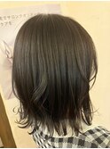 外はね×ミディアム/カーキベージュ/20代30代40代50代