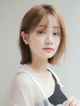 プアメリア 名古屋(Puamelia) トリートメント ブリーチなしダブルカラー 前髪縮毛矯正