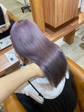 ソワン ドゥ ブレス エルネ 立花店(soin de brace elne) 尼崎エリアで叶う、ブリーチ2回のラベンダーパープル◎