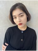 ワンカールパーマ　内巻きパーマ　内巻きボブ　ショートボブ