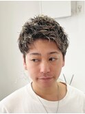 ハイトーンハイライトアップバングショートパーマ【suiw】昭和町