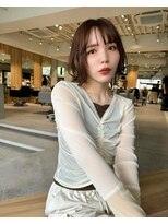 ミンクス 銀座店(MINX) 【MINX銀座】レイヤー×外ハネレイヤー×ベージュカラー