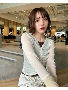 ミンクス 銀座店(MINX) 【MINX銀座】レイヤー×外ハネレイヤー×ベージュカラー