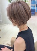 ショートボブ髪型40代50代60代前髪あり前髪なし【橋本】