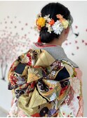 【ヘアアレンジ】あみこみスタイル【着付け】