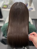 ピリオド 赤坂(Period.) セミロングヘアーブラウンカラー髪質改善　赤坂見附