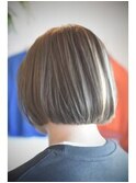 ミニボブ×アッシュブラウン