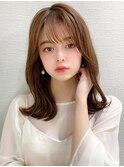 ミディアムウルフひし形シルエットひし形ボブヨシンモリ