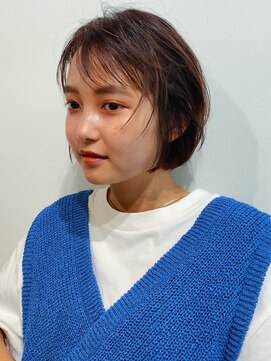 ディッセンバー 伊勢崎(December) 切りっぱなしボブ/ミニボブ/丸くないボブ/ヘーゼルベージュ