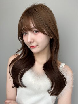 トリッカ シブヤ(TRICCA SHIBUYA) 小顔カット/顔周りカット/柔らかベージュ/ブリーチなしカラー