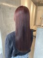 ルラブランシェ(Rula branche) アルカリ酸熱トリートメントで艶出してワインレッドに!