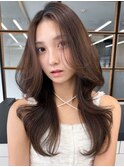 ◎20代ヨシンモリ×顔周りレイヤーで小顔美人秋冬カラー