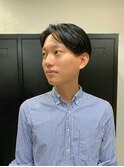 メンズ毛流れビジネスヘア