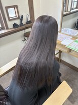 ガルボ ヘアー(garbo hair) オトナ女子 10代 20代 30代 ダークグレージュ 艶カラー 髪質改善