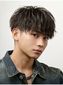 波巻きツイストスパイラルパーマラウンドマッシュ