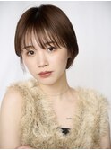 柔らか抜け感ハンサムショート 前髪ありショート 大人可愛いヘア