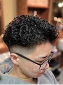 メンズカット×アイロンパーマ