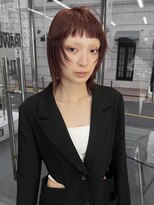 ピークアブー 銀座中央通り(PEEK-A-BOO)&nbsp;ミディアムレイヤーカット暖色カラー