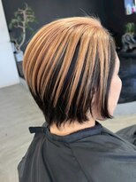 ウィリーベル 沖縄(WILLIE BELLE) オレンジゴールド/丸みボブ/丸みショートボブ/イメチェン