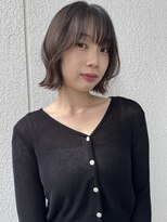 ベイルーム(BAYROOM by HONEY omotesando)&nbsp;時短縮毛矯正/韓国ボブ/切りっぱなしボブ/グレージュ/美髪カット