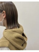 美容室 スージー 草加松原(Suzy)&nbsp;切りっぱなしボブ×ハイライト