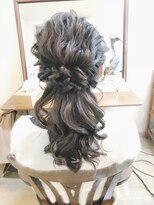 ロカット サロン(Roquat Salon)&nbsp;なみなみ結婚式ローポニーアレンジ【ヘアアレンジ　立川南/袴】