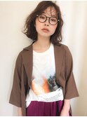 LESS 透けバング×ミディアム [伏見/丸の内/栄/髪質改善/