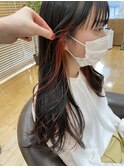 20代30代40代大人可愛いイヤリングカラー立体感ロブヘアー