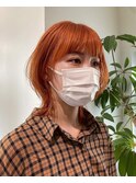 クリアオレンジAラインボブ