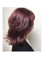 ウイッシュヘアー 円座店(wish hair) 『wish円座』ミセスウルフ☆大人上品レイヤーピンクカラー