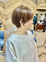 ネオリーブ モカ 川崎チネチッタ店(Neolive mocca) 20代30代40代50代大人ショートボブ　前下がり　グレージュカラー