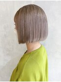 グレージュボブ_チェリーブラウンフェミニンロング_ba357062