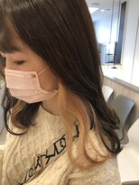 アプシー 三田駅前店(Apsee)&nbsp;インナーカラー×ホワイトオレンジ