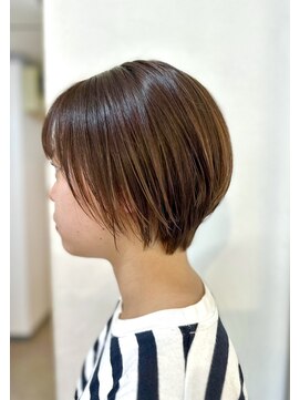 ソイクフ(SOY KUFU) 20代30代40代イメチェン似合わせカットフルバングレッドブラウン