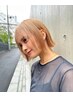 【ハイトーン】 カット＋ダブルカラー(全頭ケアブリーチ+カラー)　￥19900