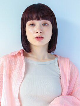 ガリカ 蔵前(Gallica) 【竹之内蔵人】眉上ぱっつんワイドバング x 切りっぱなしボブ