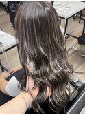 ハイライトカラーケアブリーチレイヤーカットくびれヘアカット