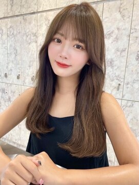 プアメリア 名古屋(Puamelia) トリートメント ブリーチなしダブルカラー 前髪縮毛矯正