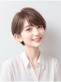 耳掛けショートボブ