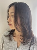 アッシュベージュミディ